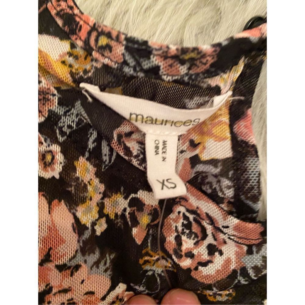 Floral Mesh Midi Dress size xs - Picture 5 of 9
